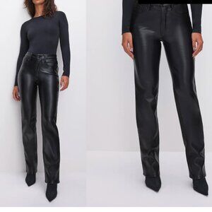 Good American Icon Faux Leather Pants